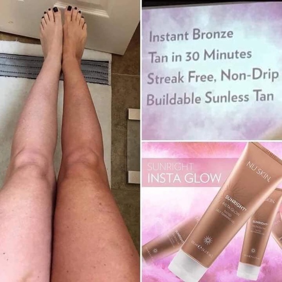 Nu Skin sunright Insta Glow tanning gel lotion discount reviews before after results