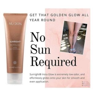 Nu Skin sunright Insta Glow tanning gel