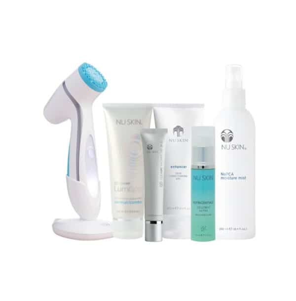 Nu Skin ageloc Lumispa kit, ageloc radiant day cream, enhancer, NAPCA mist and Celltrex Ultra
